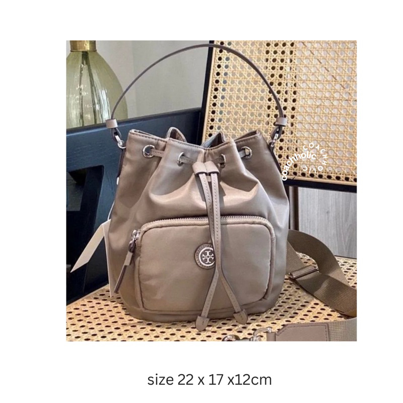 tory burch virginia bucket nylon