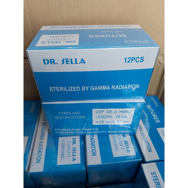 Jual Dr Sella Benang Catgut Chromic With Needle Ea Shopee Indonesia