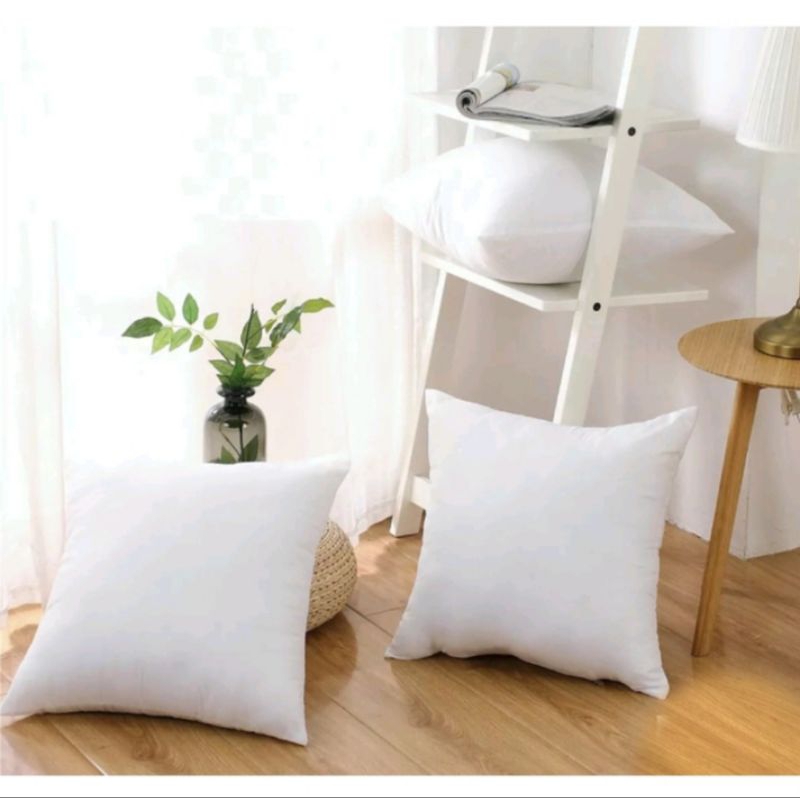 Bantal Sofa Premium Putih Polos 45x45 cm Isi Silicon / Dakron