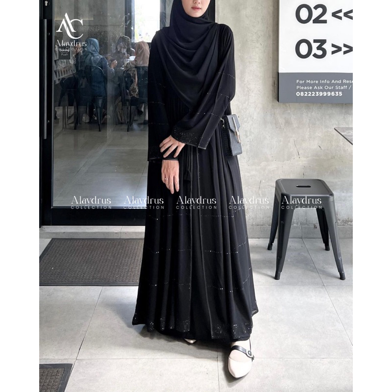 Abaya Hitam Turkey Gamis Muslimah Jubah Umroh Dubai Turkey 857