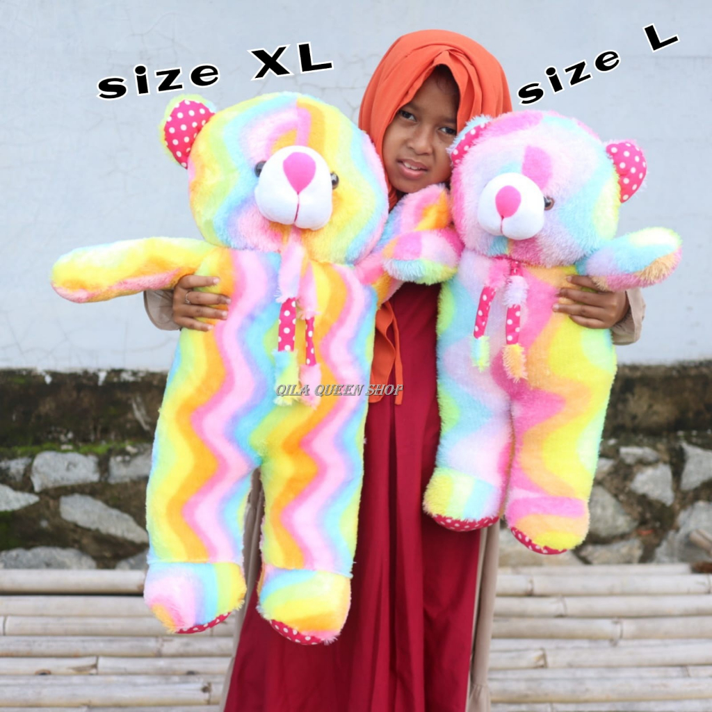 boneka BEA RAINBOW XL termurah bisa COD