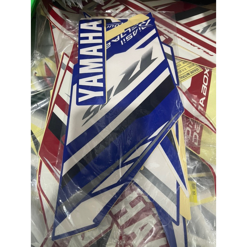 STIKER STRIPING MOTOR YAMAHA R15 2015 PUTIH BIRU