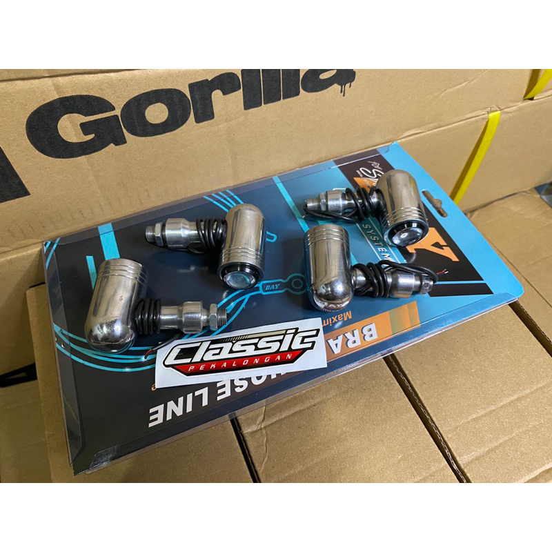 SEIN PALU LED ALMUNIUM CNC RETENG RITING PALU BUALT CB GL DUDUKAN KEDIP SEIN STANLES