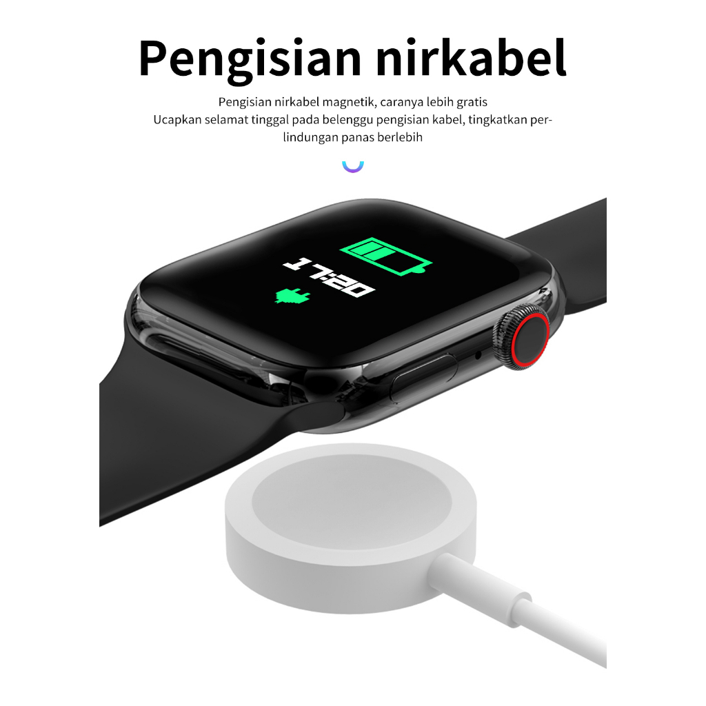 Smart Watch Kebugaran Tracker 1.75 Inci Layar Sentuh Smart Watch Kebugaran Watch 25 Olahraga IP68 Tahan Air untuk Android iPhone