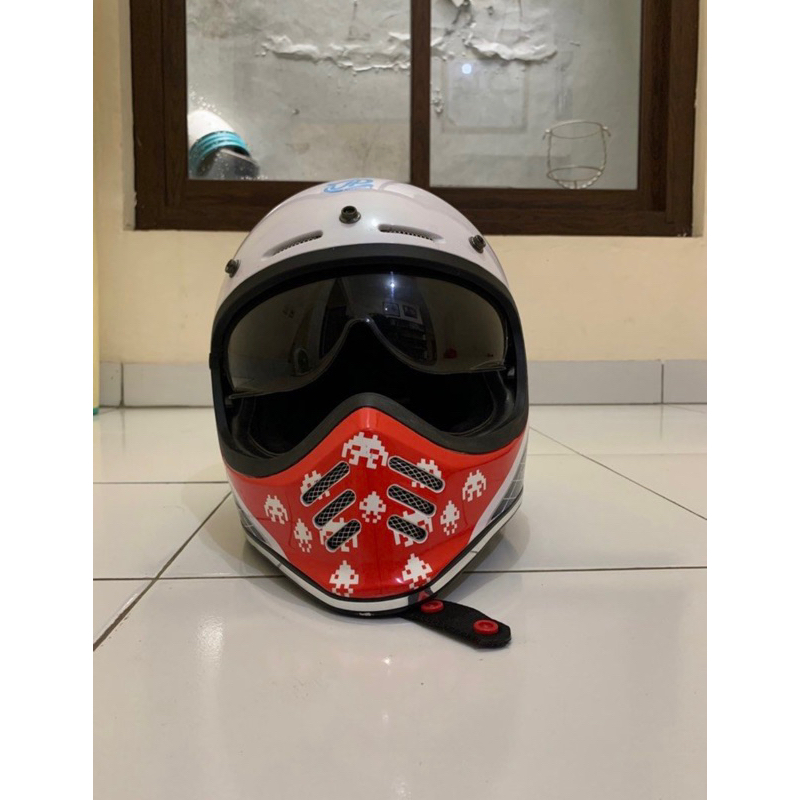 Helm JPX JP retro Signature motif SGN bye JPX cakil