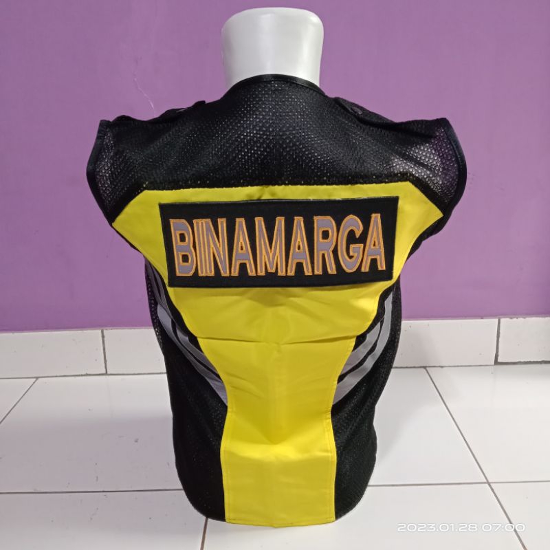 Rompi BINAMARGA taslan kuning