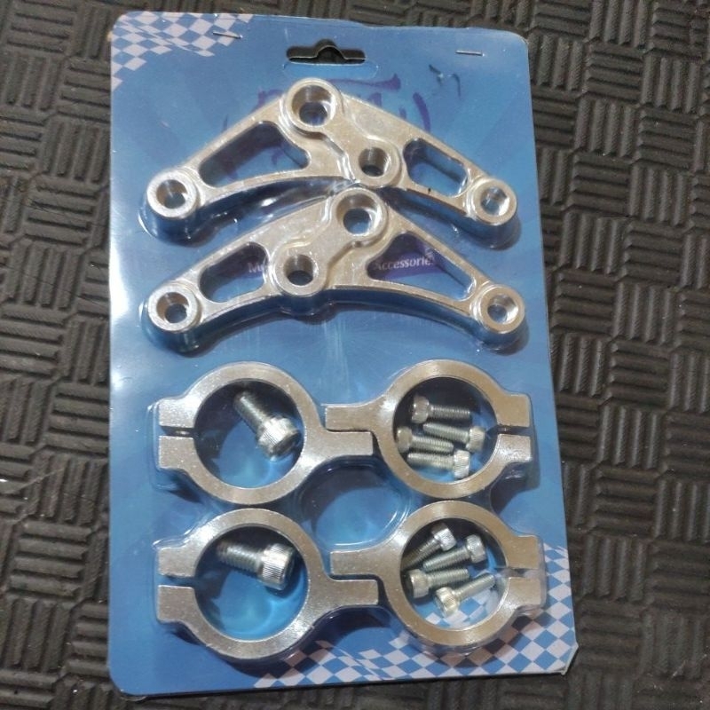 kupingan breket pangkon lampu CNC bornfree 31mm pnp GLpro GLmax megapro tiger cb 150 versa mp mono