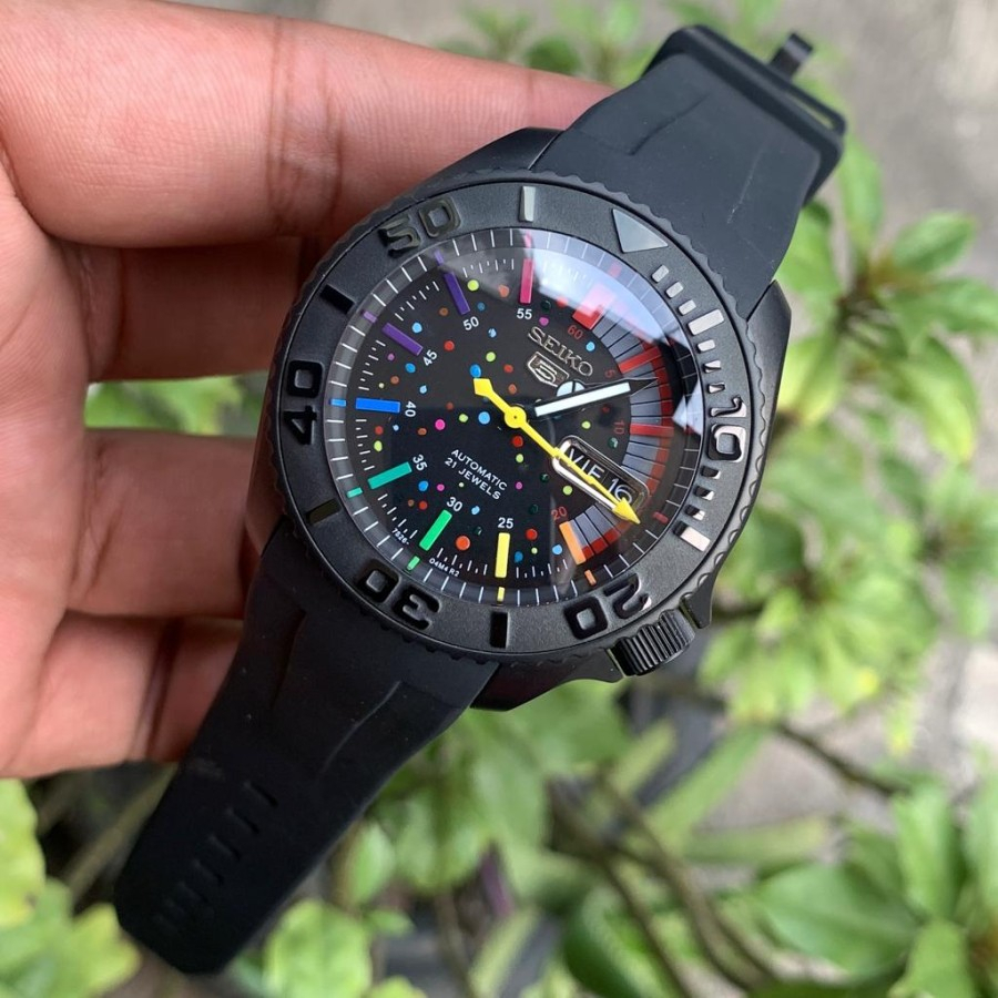Mod Seiko Yacht Master NH35 Automatic Seiko Mod Rainbow