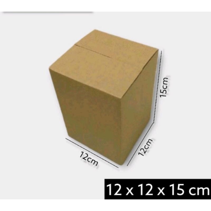 

Kardus box Ukuran 12x12x15 cm Single wall polos