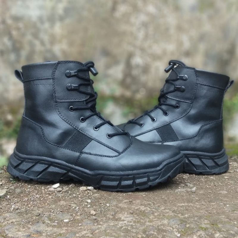 SEPATU PDL PENDEK MIDTREK BAHAN KULIT SAPI ASLI SEPATU PDL DINAS LAPANGAN TNI POLRI SECURITY SATPAM SEPATU PDL POLANTAS MODEL TERBARU