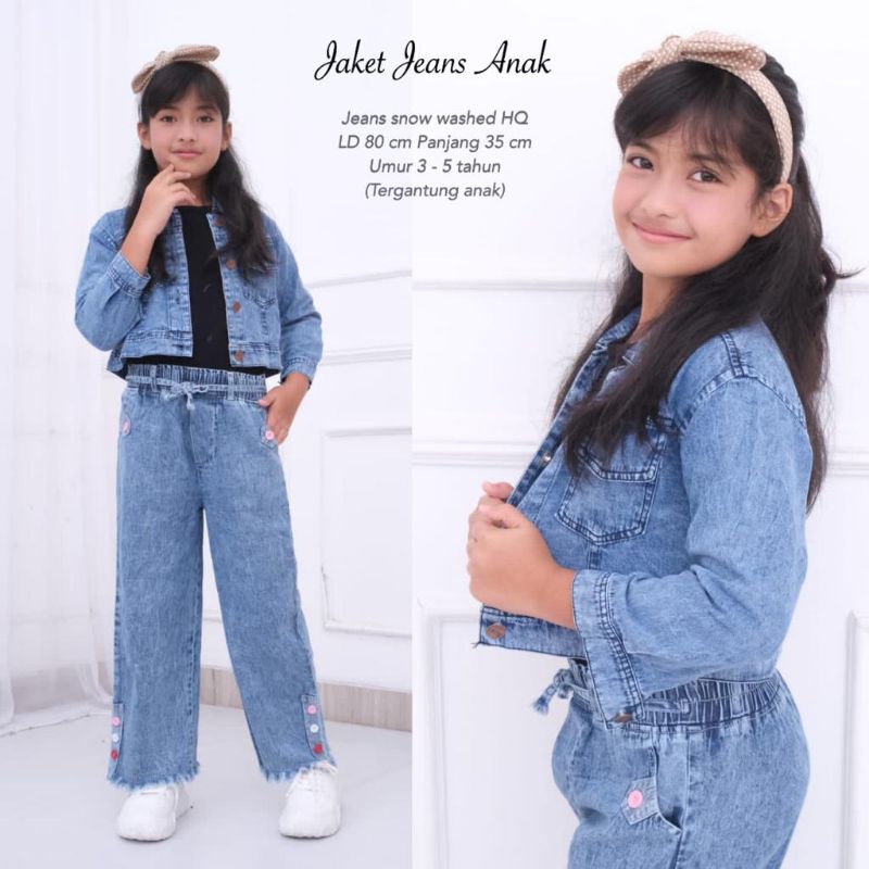 Jaket jeans anak usia 4-5th //JF4756