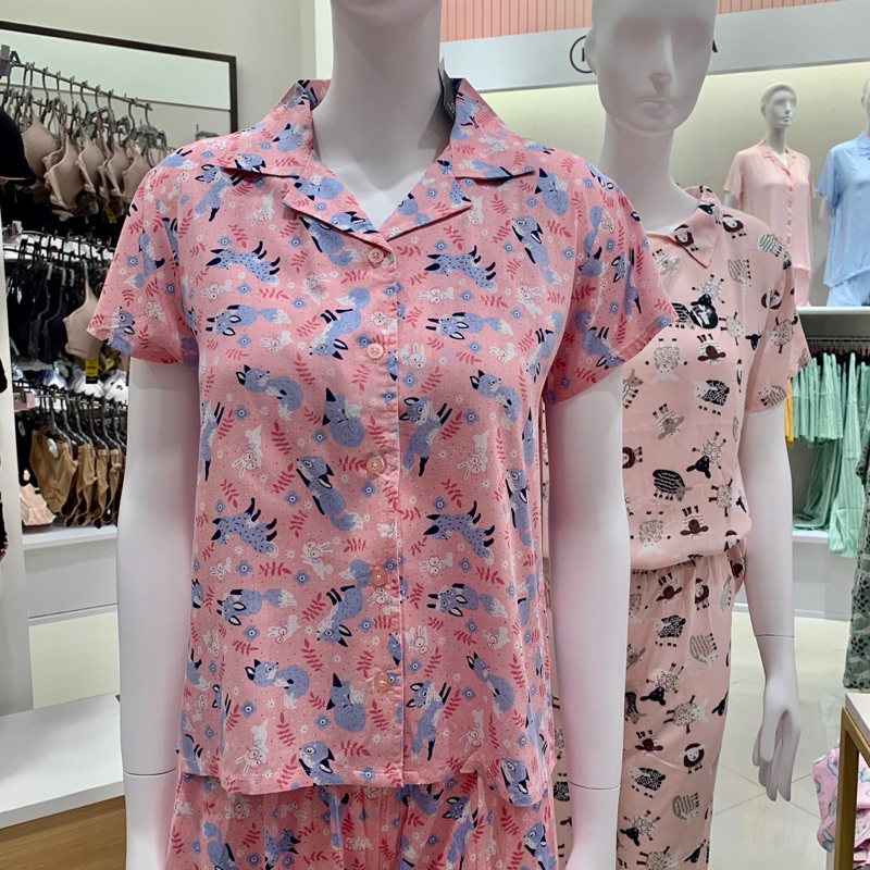 Nevada Styves Piyama Promo Satu Set celana pendek/ panjang daster nevada 100% original harga normal 