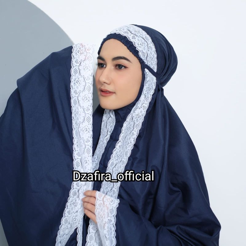 Mukena Syahrini katun renda mewah