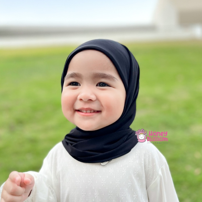 HoneyBlossom - pashtan inner kejora series / jibab anak perempuan / pasmina instan anak 1-6 tahun