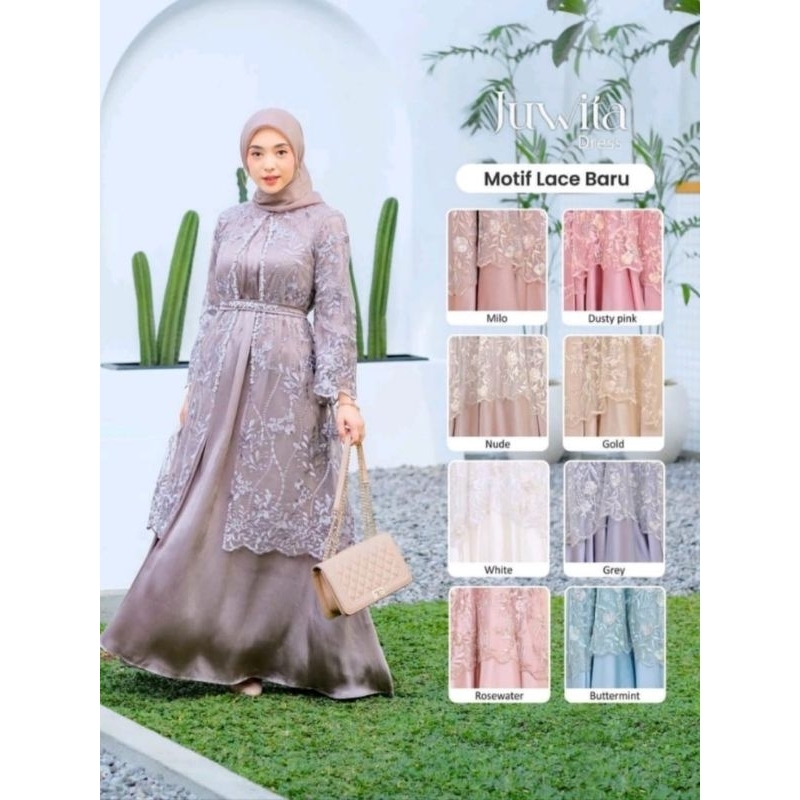 Sartika Dress Aulia 2 in 1 Brokat Premium Dress Brokat Kondangan Dress Tile Kondangan Wedding Dress Gamis Brukat Jumbo xxl Ld 120cm Gamis Brokat Jumbo Gamis 2 look in 1 Gamis Lebaran Gamis Remaja Muslimah Seragaman Pernikahan Outfit Bridesmaid