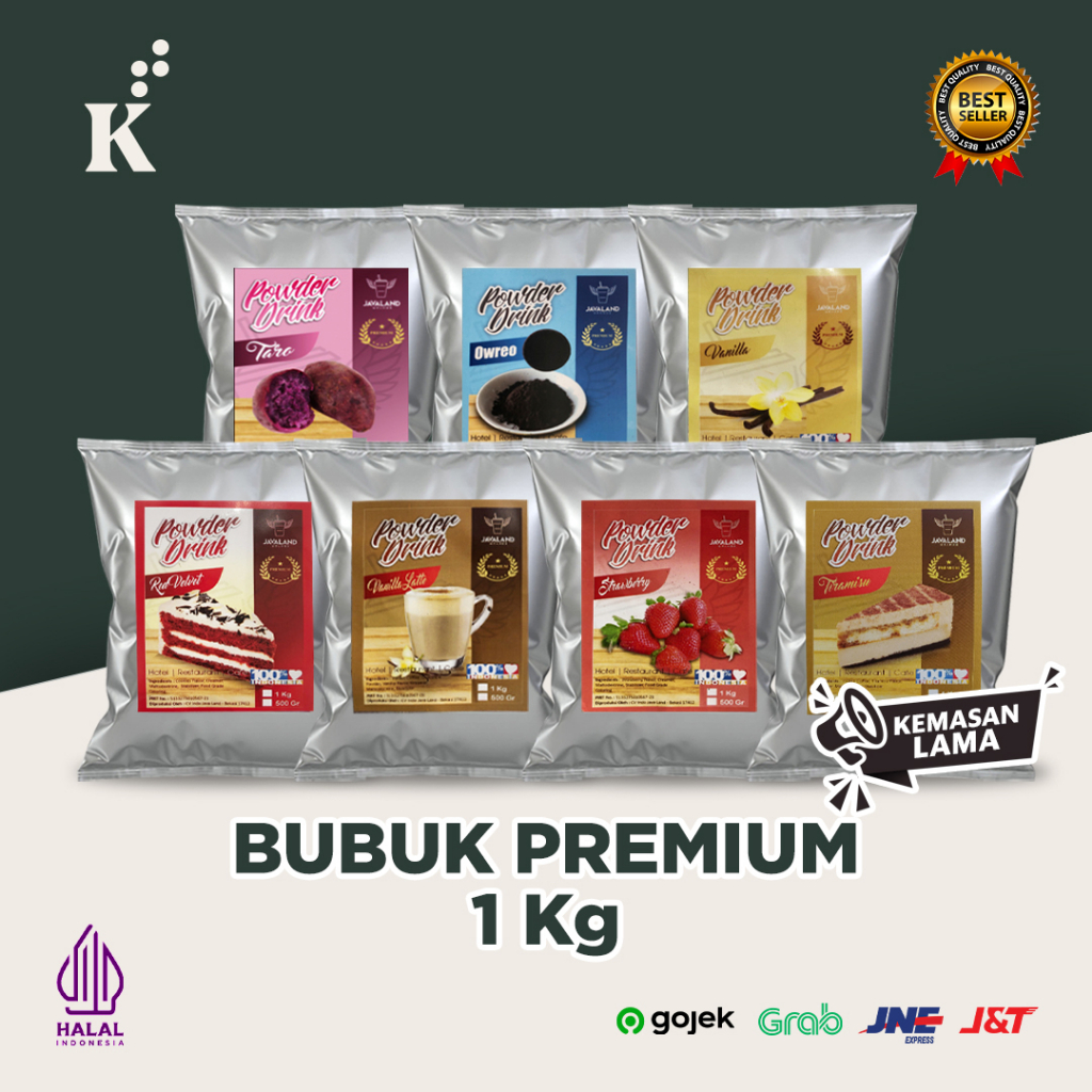 Bubuk Minuman Bubble Drink Premium Murah Lengkap 1kg Javaland