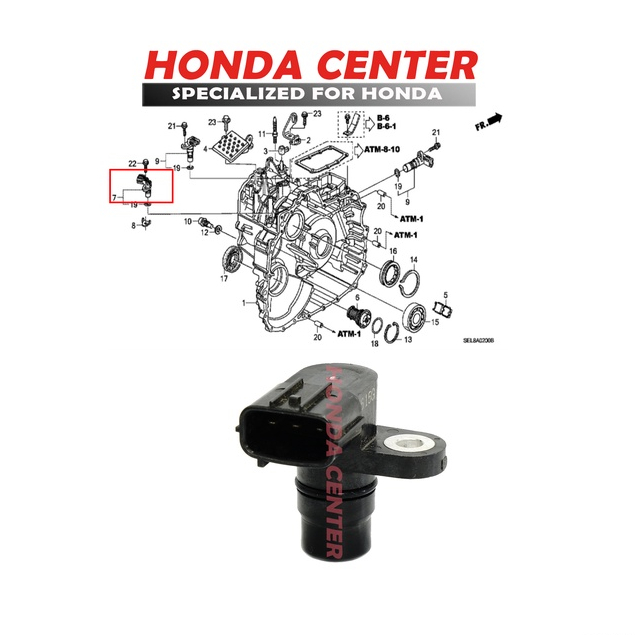 sensor speed kecepatan selenoid matik pick up assy honda jazz gd3 city gd8 2003 2004 2005 2006 2007 2008 matik cvt