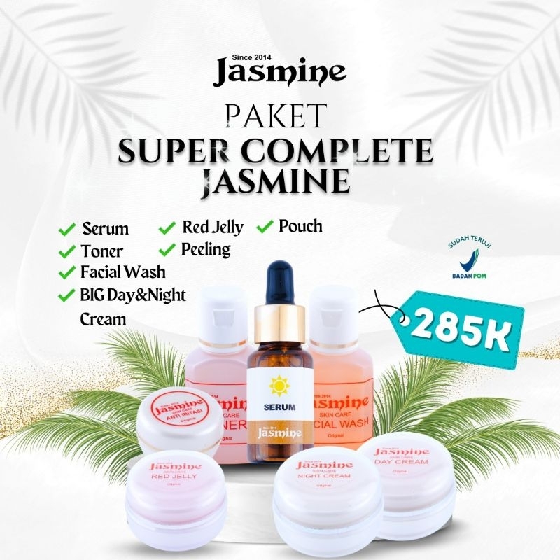 Cream Jasmine paket  komplit super  BPOM  free Masker