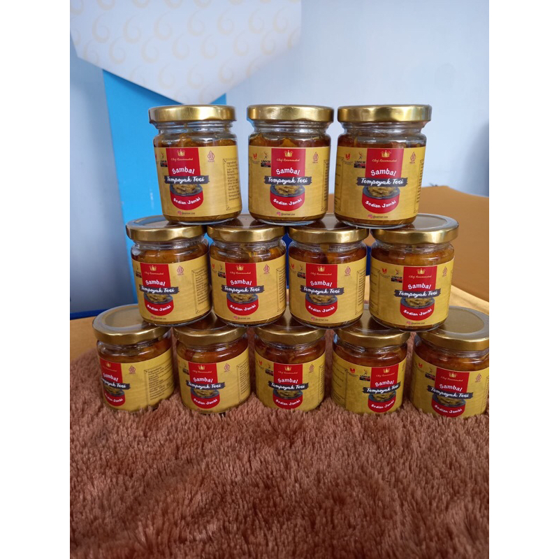 

sambal tempoyak teri botol