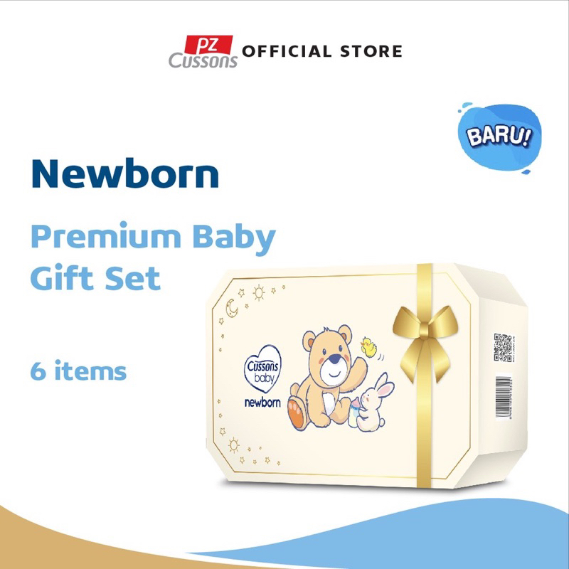 Cussons Newborn PREMIUM Giftset BOX Kado Lahiran Bayi Hadiah Perawatan Bayi Lahir