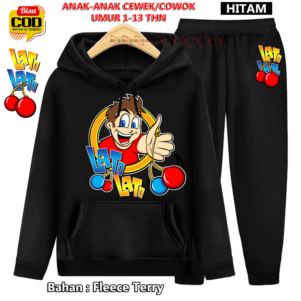 Setelan Anak-anak HOODIE TOPI CUPLUK LATO LATO VIRAL TOP MODEL 00013 BISA COD &amp; Gratis Ongkir Cowok Cewek terbaru dan termurah Baju Kaos Tshirt Training Olahraga Anak Sportswear Children Paling Tren &amp; Laris Kekinian Senam