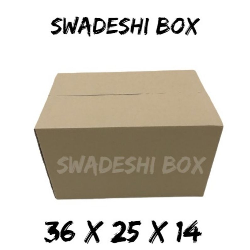 

kardus karton box ukuran 36x25x14 cm untuk packing singlewall polos