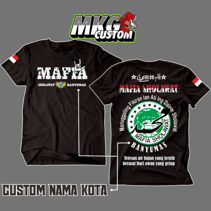 KAOS MAFIA SHOLAWAT (CUSTOM NAMA KOTA)