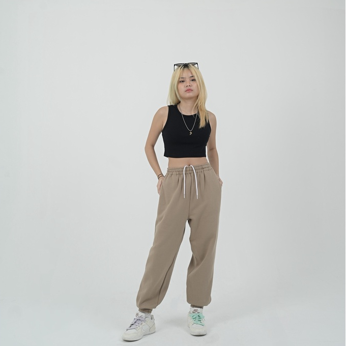 Sweatpants Jogger Beige Basic