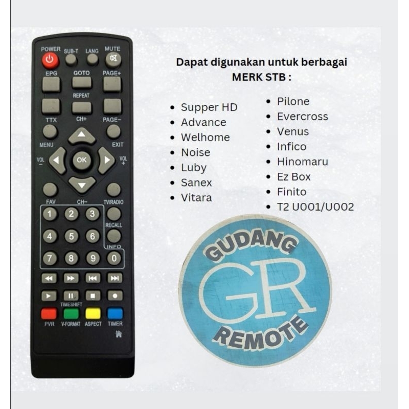 Remote remot STB Advance/luby/evercross multi DLL
