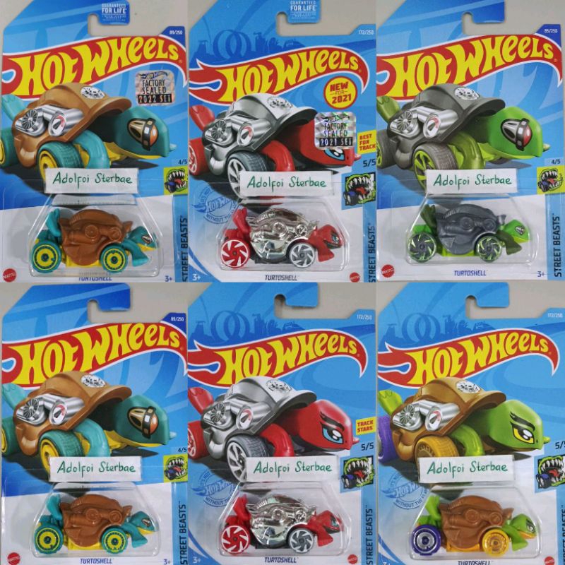 hotwheels hot wheels turtoshell turto shell factory sealed akta street beasts animal turtle kura kur