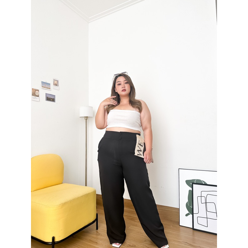 [ LittleBigCloth ] Jill Highwaist Long Pants // Bigsize Pants Bigsize Trouser