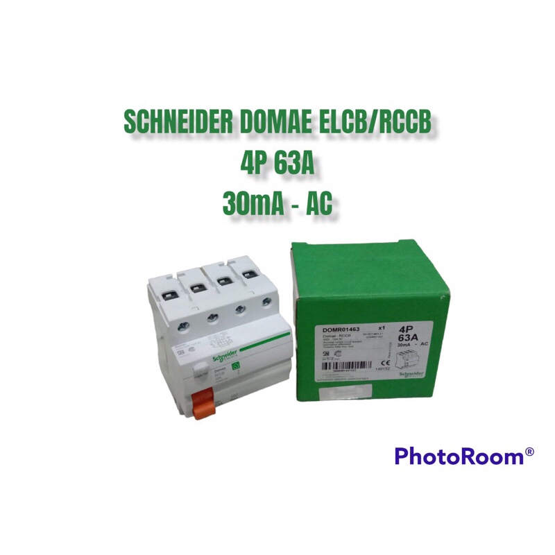 SCHNEIDER DOMAE ELCB/RCCB 4P 63A 30mA - AC