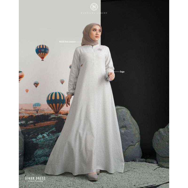 HABIBI & AINUN SARIMBIT by Nadheera luxury Family couple Dress Mam ✅ Baju dress gamis muslim perempu