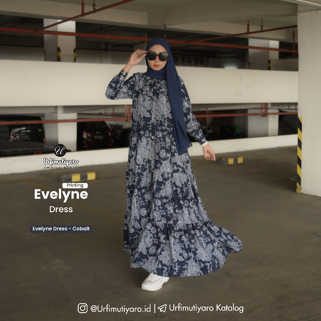 EVELYNE DRESS SET PASHMINA/DRESS ONLY