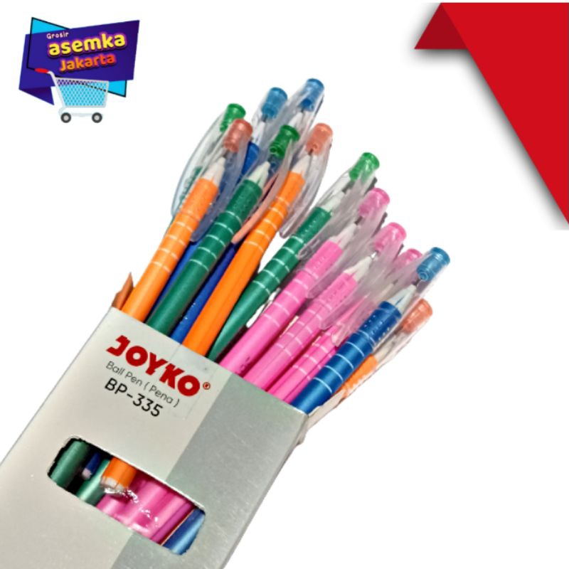 Bolpen Pulpen Joyko BP-335 Cozie 0,5mm 12pcs