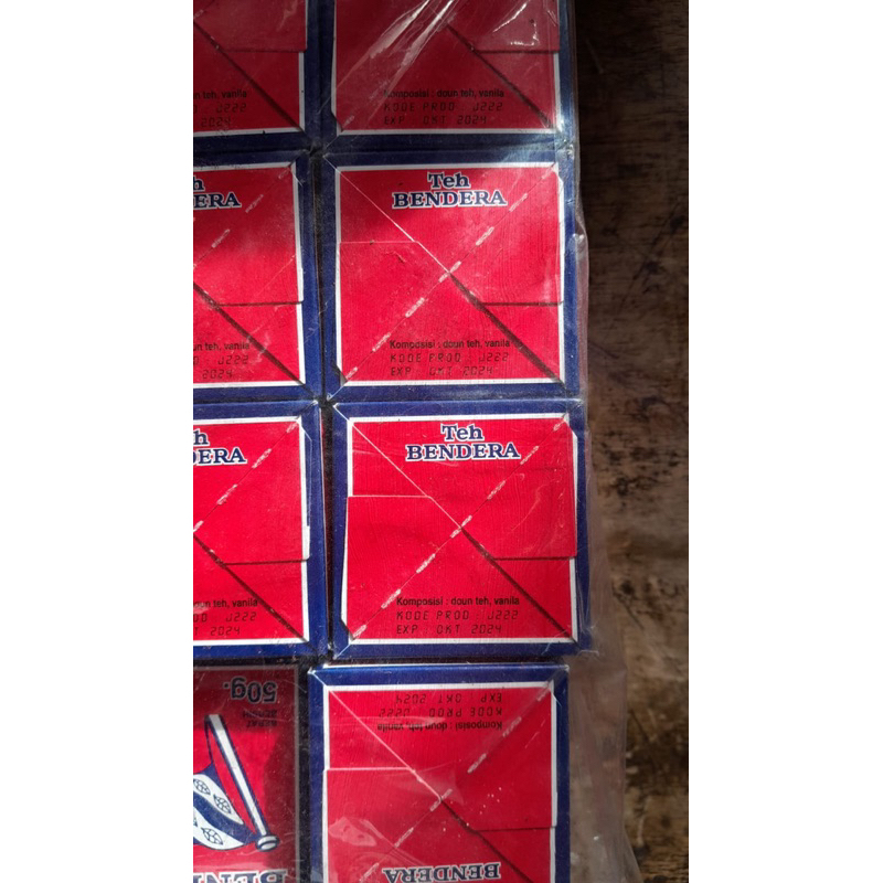 teh bendera bubuk kotak 50gr (per 1 kotak)