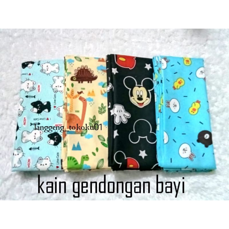 Gendongan Bayi/Gendongan Kain Bayi/Gendongan Kain Karakter/Cukin Karakter/Jarik Modern 100x240cm