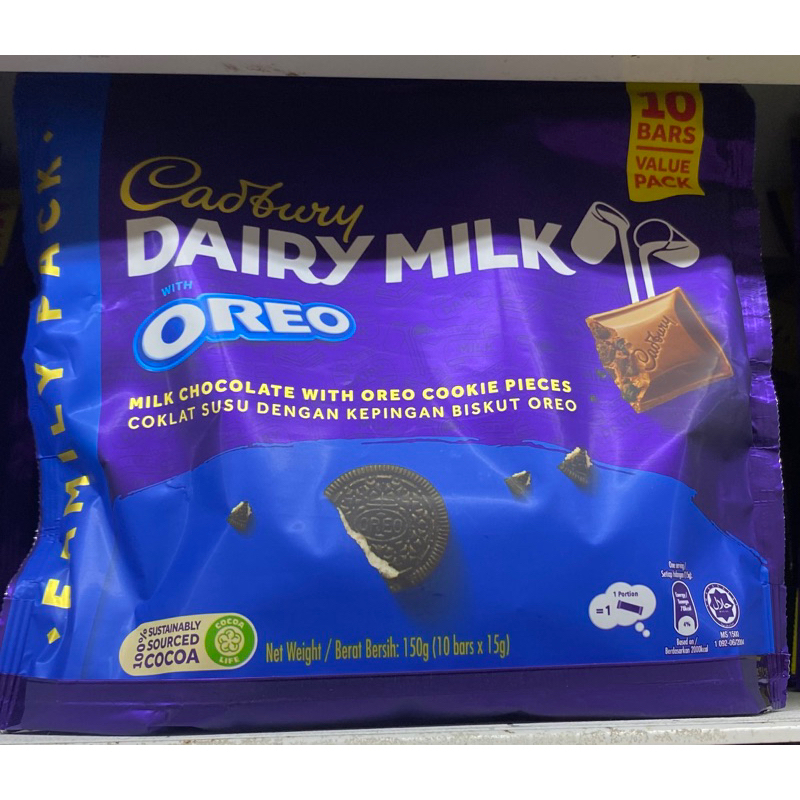 

Cokelat Cadbury Dairy Milk x oreo Malaysia