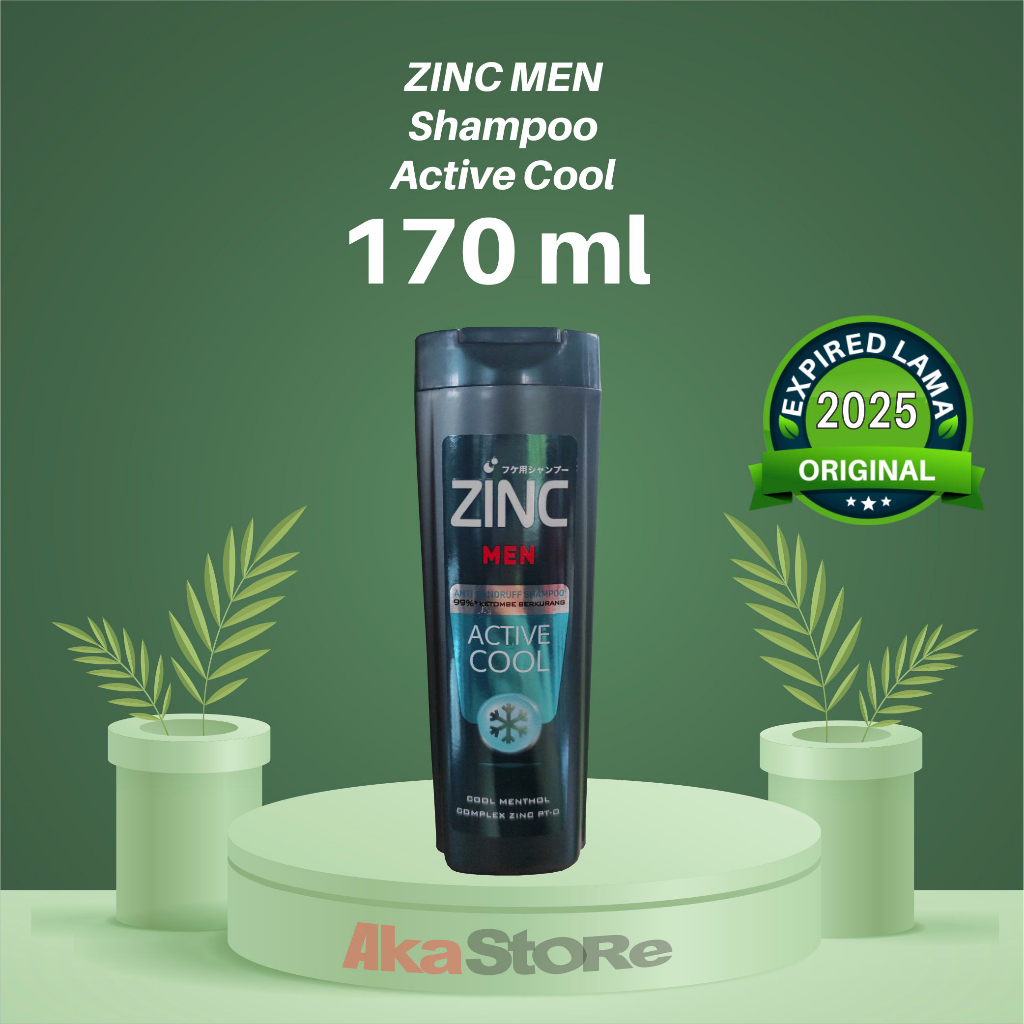 Zinc Men Shampoo Active Cool 170ml