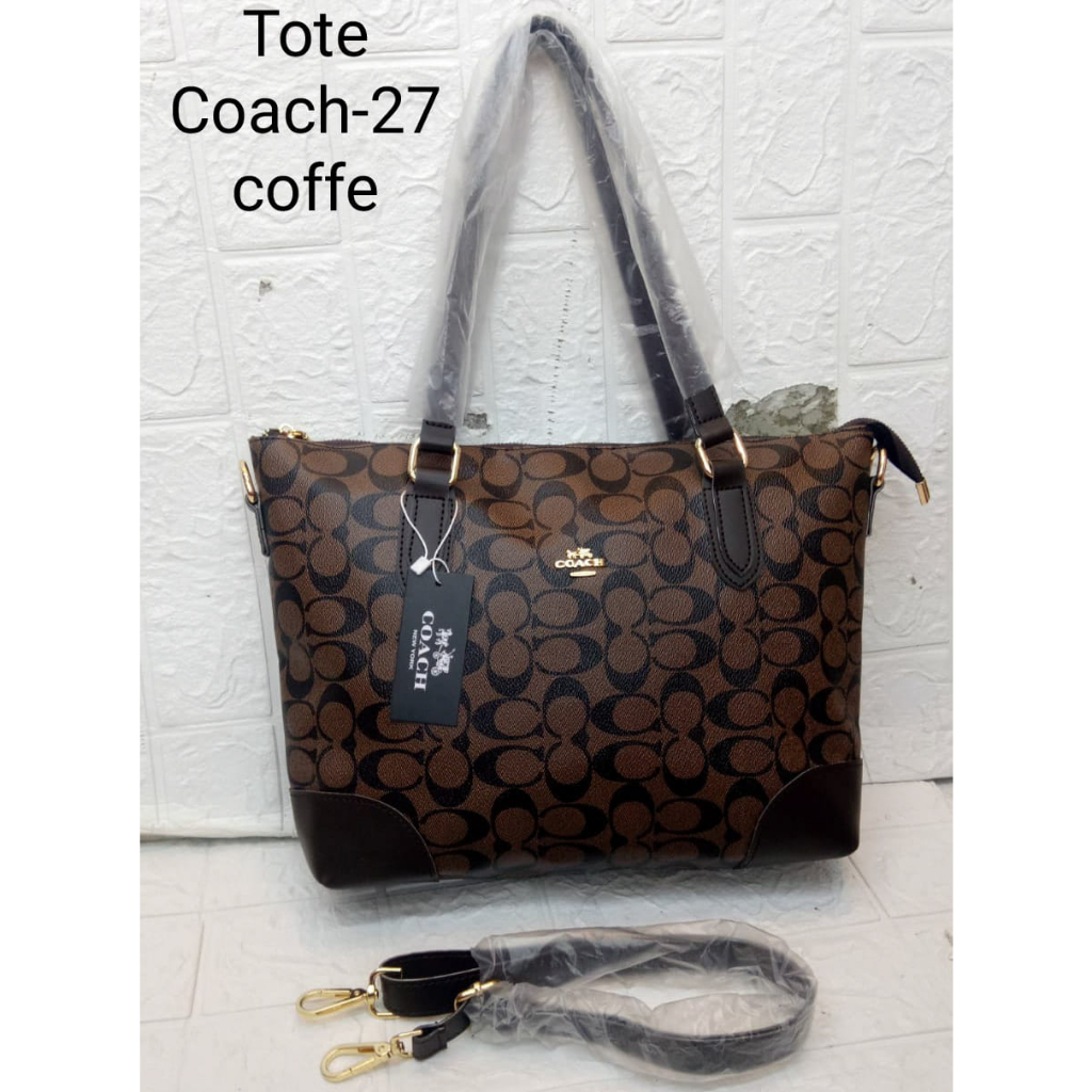 TOTE COACH TERLARIS. tas wanita coach signature premium material