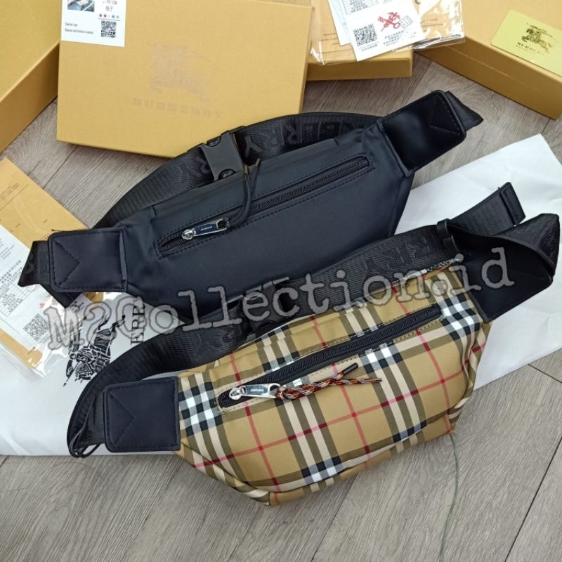 Waistbag Burberry Iconic Bumbag Tas Pinggang Premium Quality