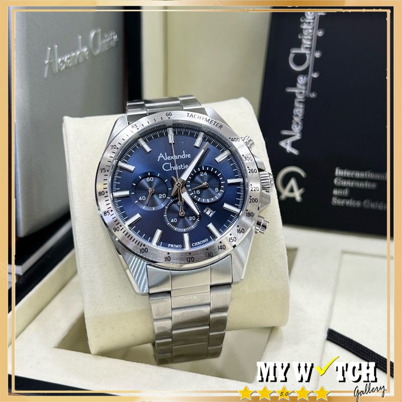 Jam Tangan Alexandre Christie / Alexander Pria Chronograph AC 6667 MC Original