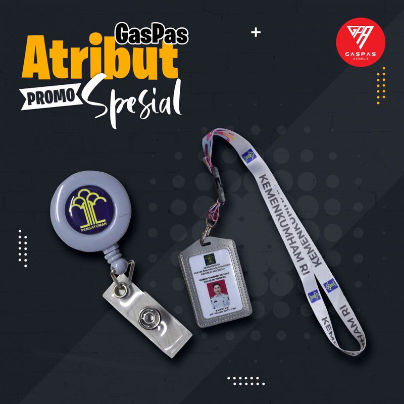 

LANYARD YOYO ID CARD KEMENKUMHAM TERBARU