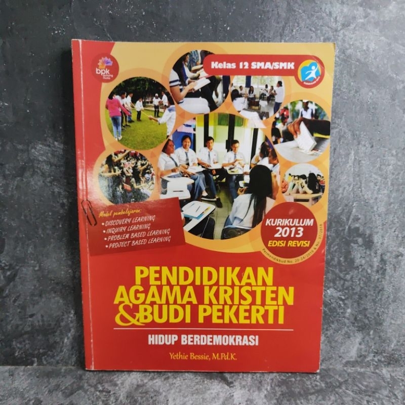 Buku Pendidikan Agama Kristen dan Budi Pekerti kelas 12, XII, SMA, bpk gunung mulia, Yethie Bessie, 