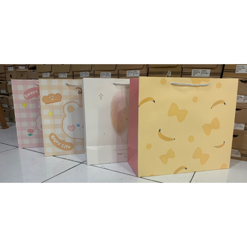 

Paperbag tutup pita size XL motif ice cream