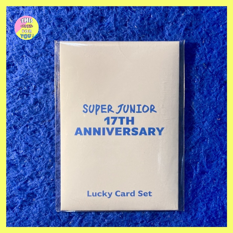 [READY] SIWON Official SUPER JUNIOR 17th Anniversary Anniv MD - Lucky Card Set SEALED New Segel