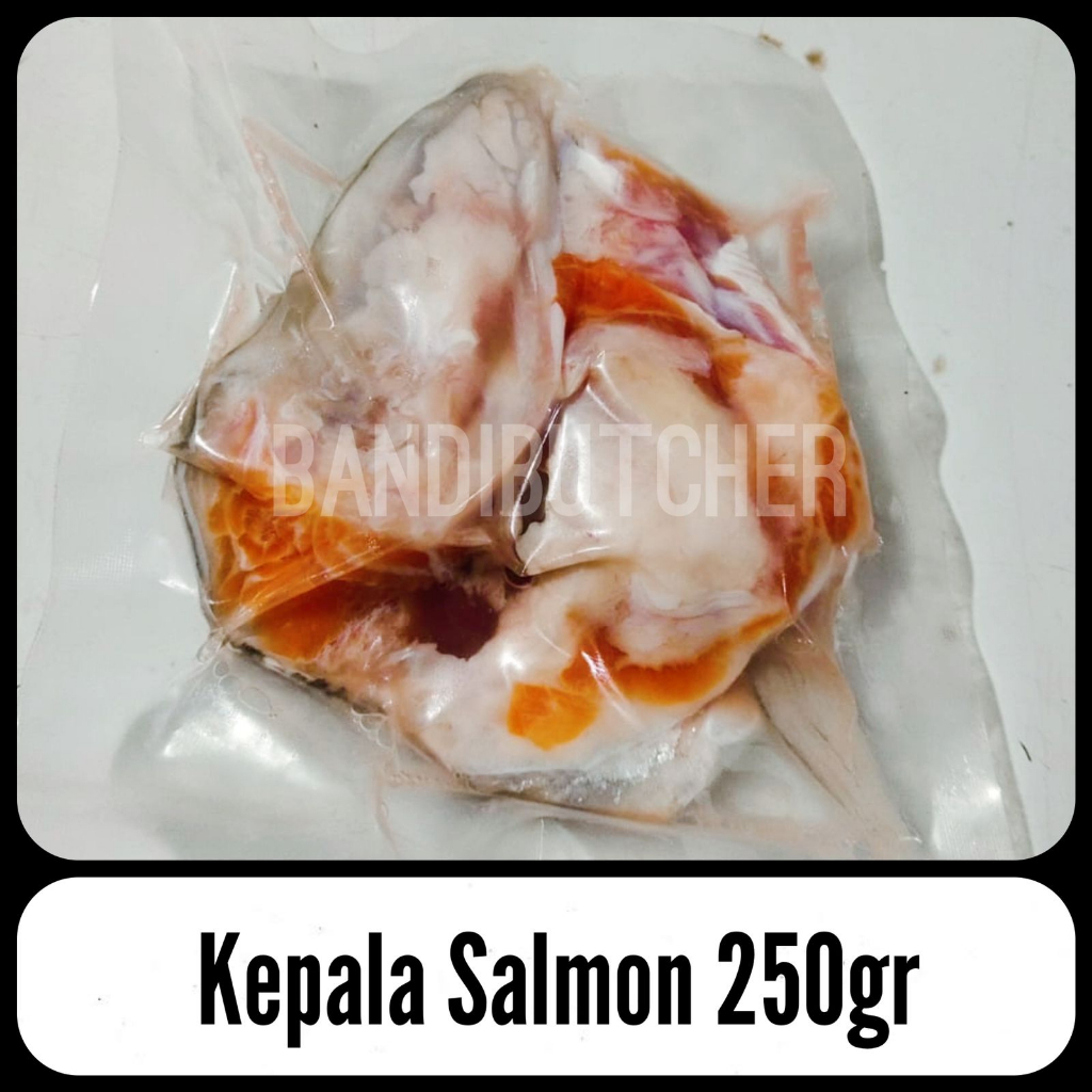 Kepala Ikan Salmon Norway Besar Jumbo Sushi Sop Murah Segar Beku