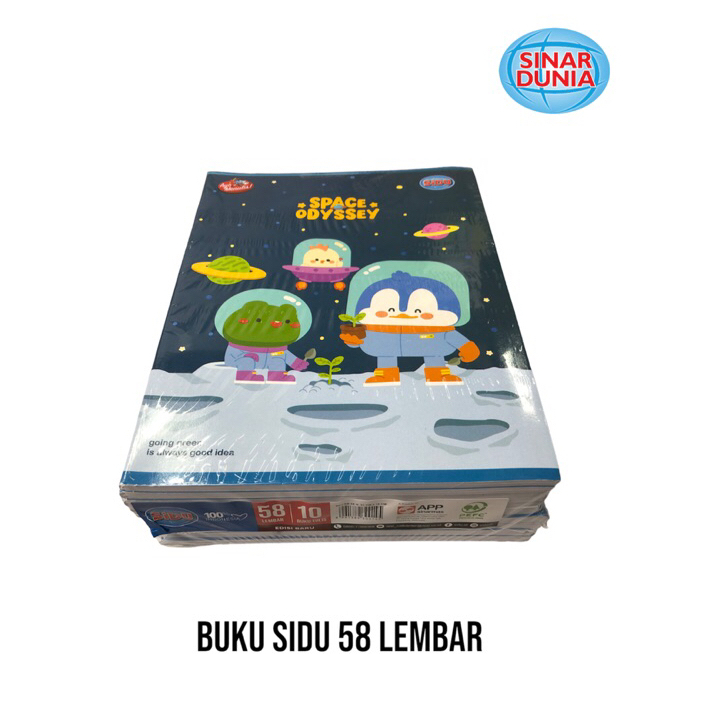 

Buku Tulis Sinar Dunia SIDU 58 Lembar Grosir Murah 1 Pack isi 10 Buku