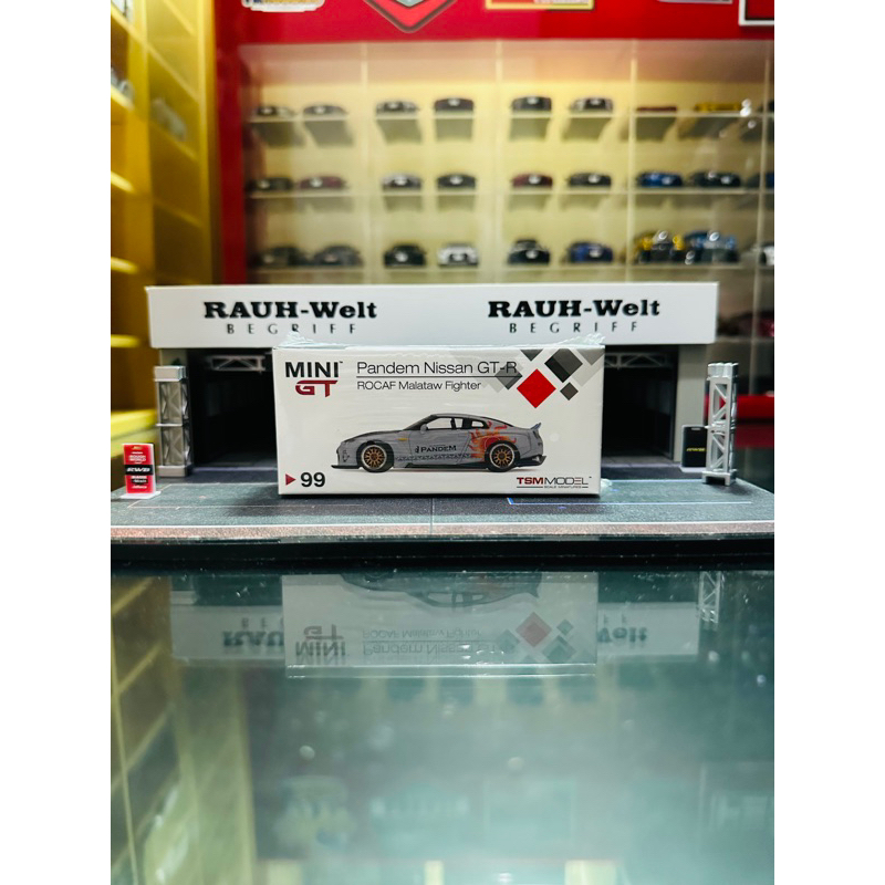 Mini GT No 99 Pandem Nissan GTR R35 ROCAF Malataw Fighter Ducktail Taiwan Exclusive