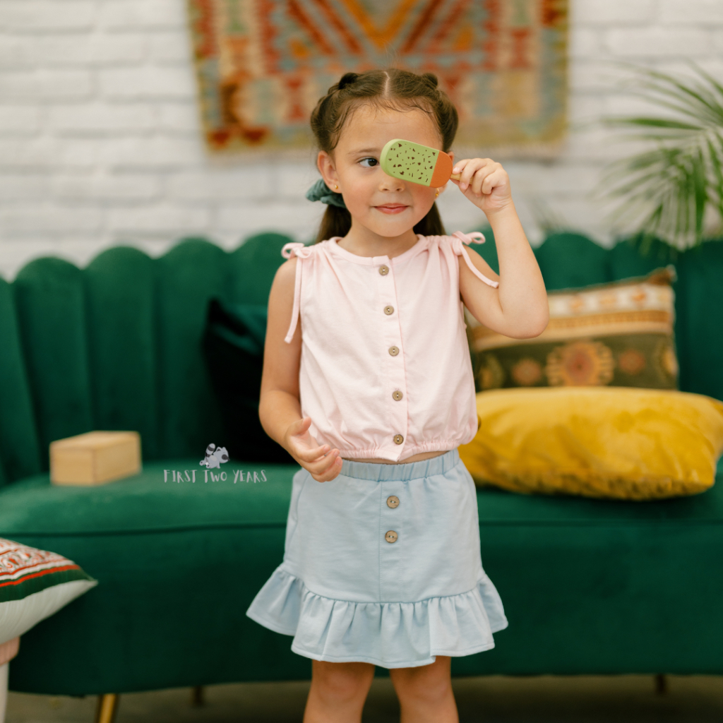 Bohopanna - Wrinkle Top / Atasan Anak Perempuan